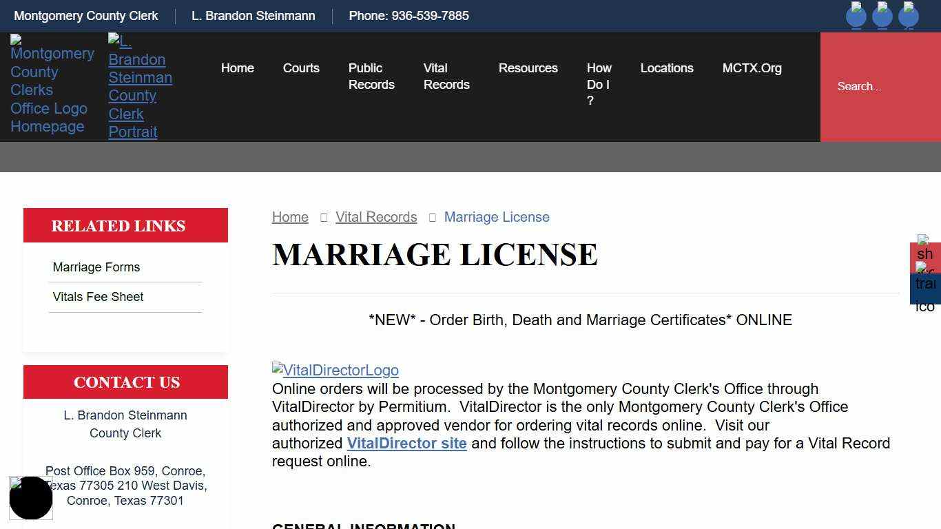 Montgomery County Clerk, TX